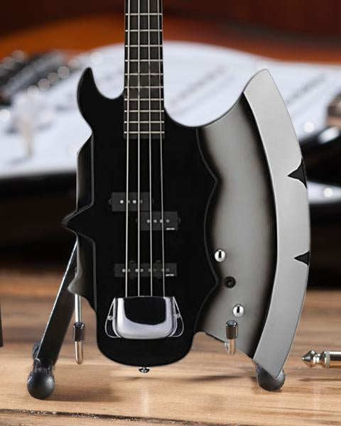 KISS - Officially Licensed KISS Gene Simmons Signature AXE Bass Mini Guitar Model - NIB