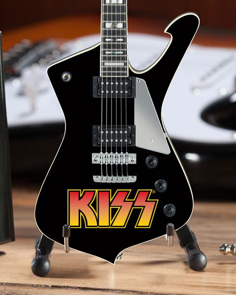 KISS - Officially Licensed KISS Logo Paul Stanley Iceman Miniature Guitar Model - NIB