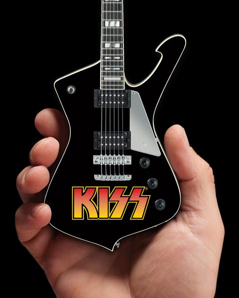 KISS - Officially Licensed KISS Logo Paul Stanley Iceman Miniature Guitar Model - NIB