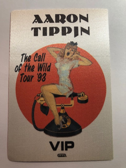 Aaron Tippin - Call of the Wild Tour 1993 -  VIP Backstage Pass