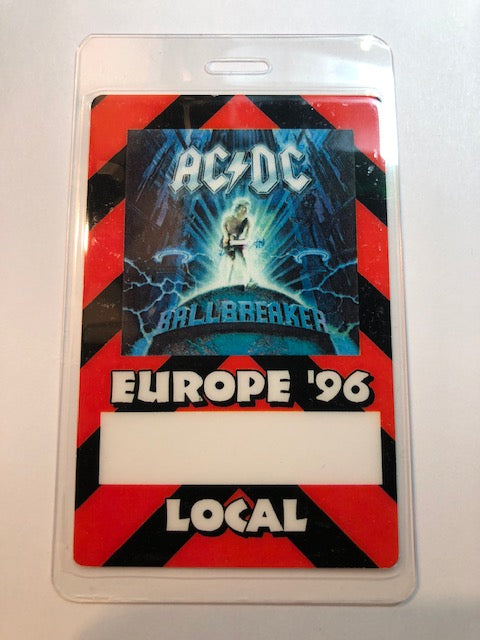 AC / DC - European Ballbreaker Tour 1996 - Backstage Pass