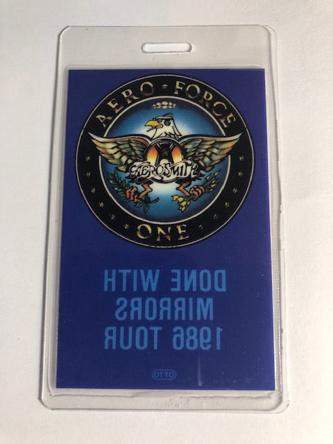 Aerosmith - Aero Force One - Done with Mirrors Tour 1986 - Backstage Pass