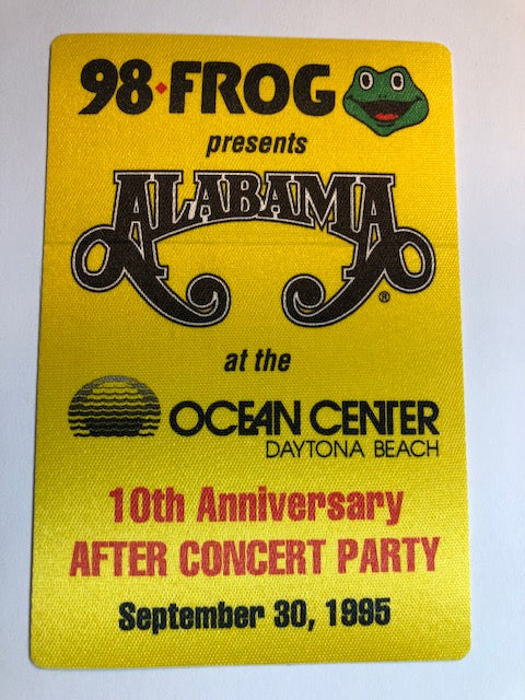 Alabama - Daytona Beach Concert 1995 -Backstage Pass