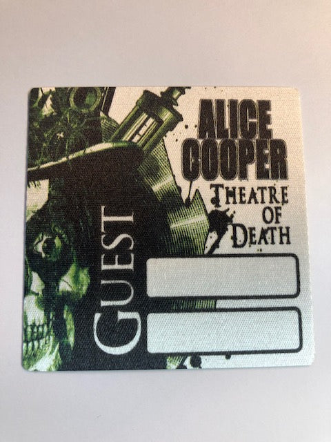 Alice Cooper - Theatre of Death Tour 2009 - Backstage Pass