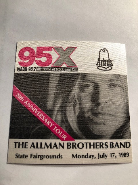Allman Brothers - 20th Anniversary Tour 1989 - Radio Promo - Backstage Pass