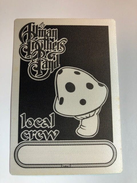Allman Brothers - Tour 1988 - Backstage Pass