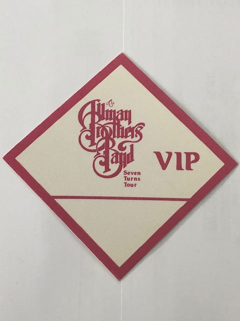 Allman Brothers Band - Seven Turns Tour - VIP Backstage Pass