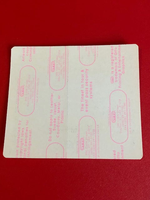 B-52's - Interdimensional Tourgasm Tour 1992 - Backstage Pass