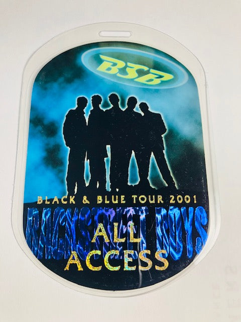 Backstreet Boys - Black & Blue Tour 2001 - Foil Backstage Pass ** Rare