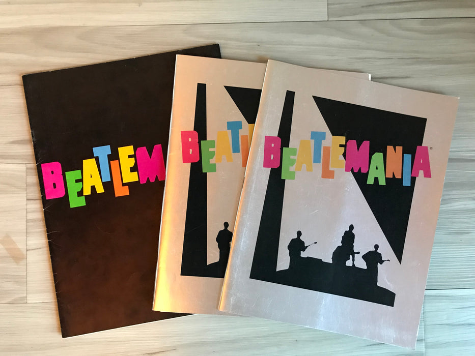 Beatlemania - 3 Souvenir Show Programs 1980