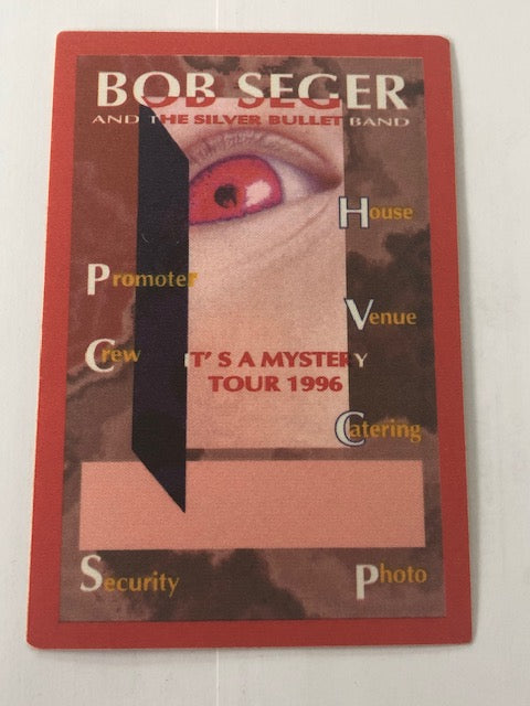 Bob Seger & the Silver Bullet Band - It's a Mystery Tour 1996 - Backstage Pass