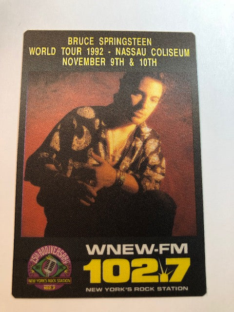 Bruce Springsteen - Concert at Nassau Coliseum - Backstage Pass