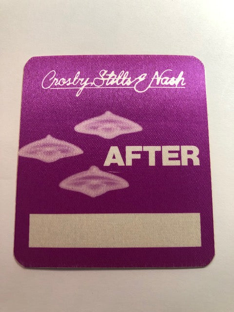 Crosby, Stills & Nash - Daylight Again Tour 1982 -Backstage Pass