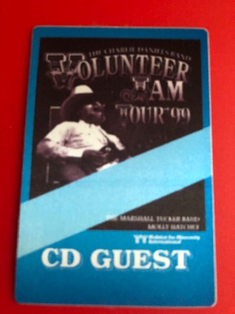 Special Event - Charlie Daniels Band Volunteer Jam 1999 with The Marshall Tucker Band & Molly Hatchet - Backstage Pass