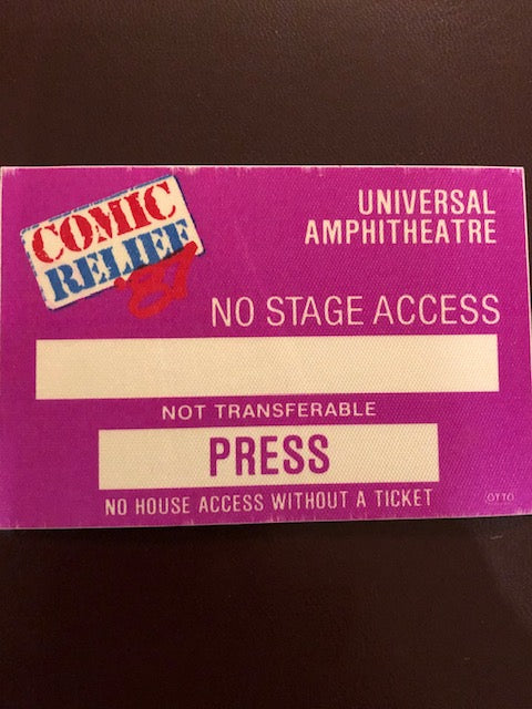 Comedy - Comic Relief 1987 - Universal Amphitheatre - Backstage Pass