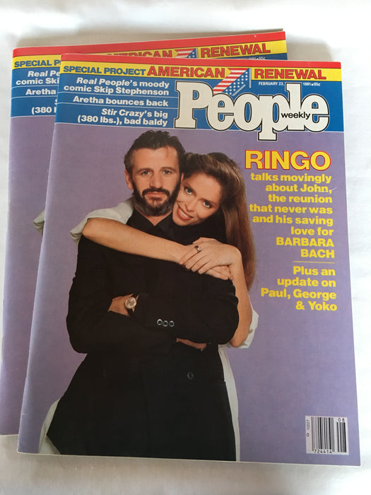 Ringo Starr & Barbara Bach - 3 Magazine Issues