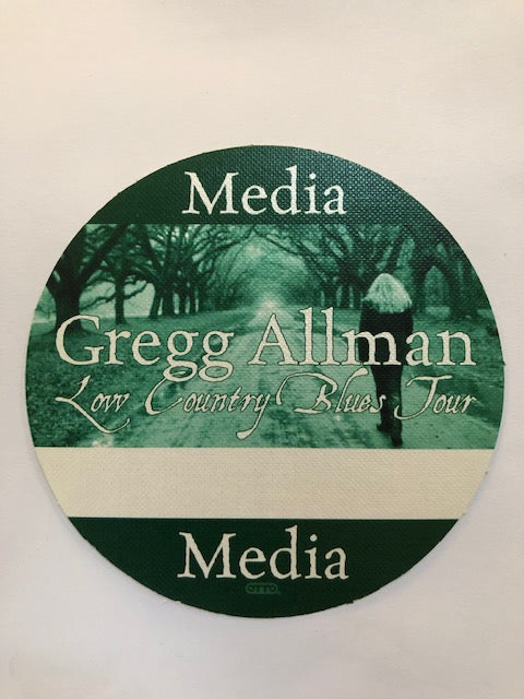 Allman Brothers - Gregg Allman - Low Country Blues Tour 2011 - Backstage Pass