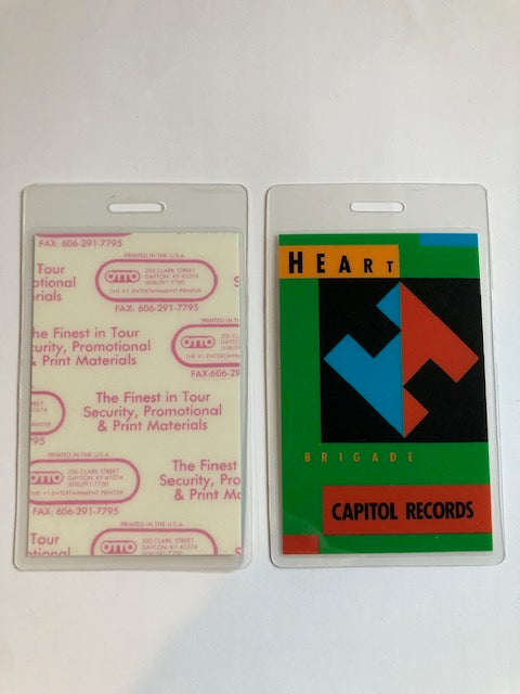 Heart - Brigade Tour 1990 - Backstage Pass