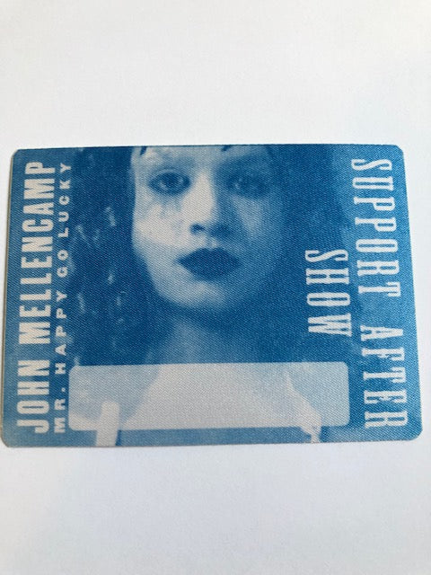 John Mellencamp - Mr. Happy Go Lucky Tour 1996 - Backstage Pass