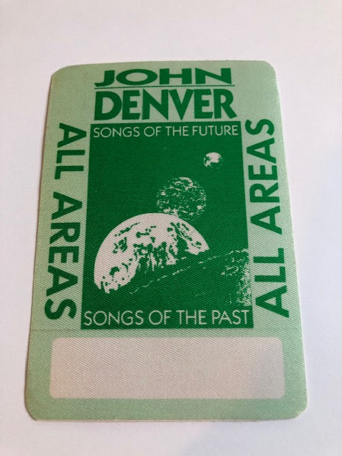 John Denver - Songs of the Future 1988 Tour - Backstage Pass ** Rare