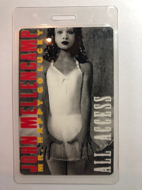 John Mellencamp - Mr. Happy Go Lucky Tour 1997 - Backstage Pass