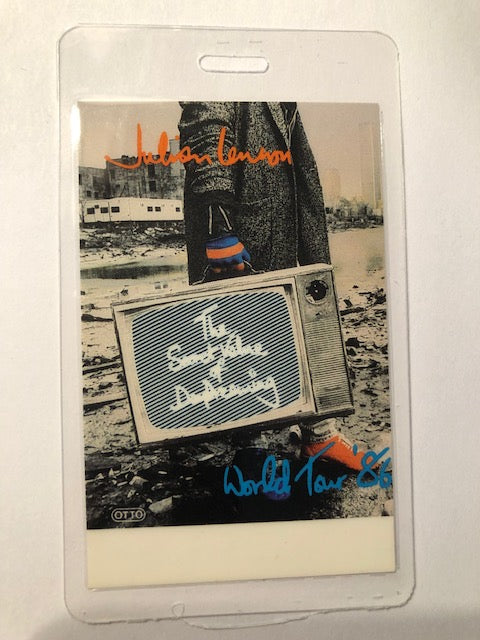 Julian Lennon - Secret Value of reaming Tour 1986 - Backstage Pass