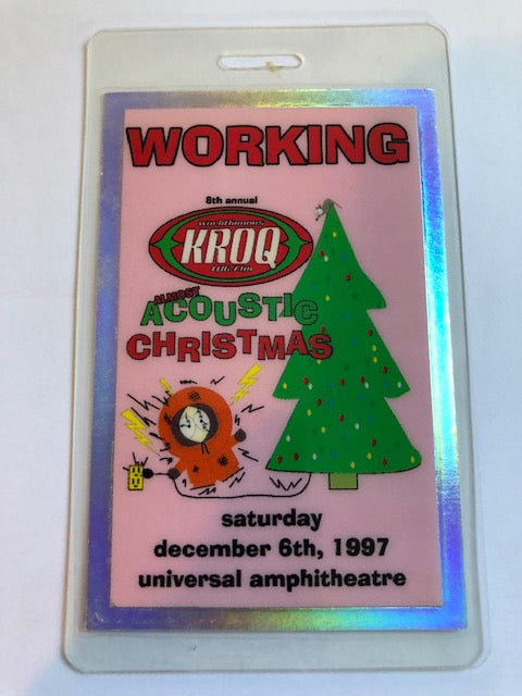 Special Event - KROQ - Almost Acoustic Christmas 1997 - David Bowie, Green Day, Third Eye Blind, Sugar Ray, Everclear - Backstage Pass - ** Rare
