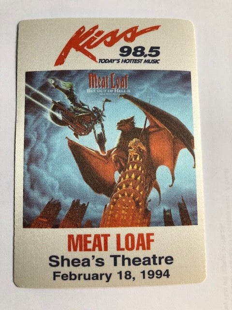 Meat Loaf - Bat Out of Hell Tour 1994 - Shea Theatre - Backstage Pass