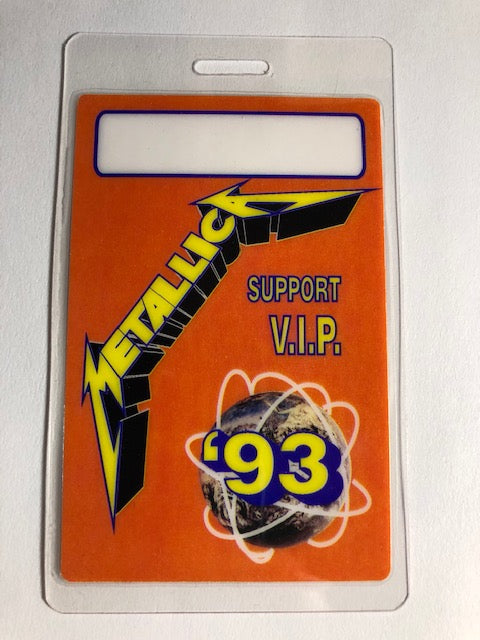 Metallica - Nowhere Else to Roam Tour 1993 - Backstage Pass