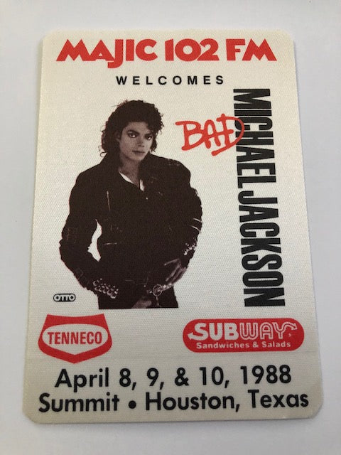 Michael Jackson - Bad Tour 1988 - Radio Pass