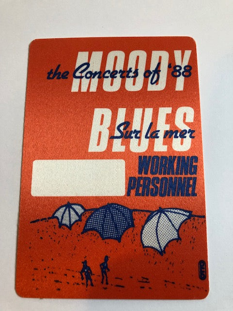 Moody Blues - Sur la Mer Tour 1988 - Backstage Pass