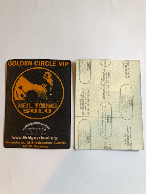 Neil Young, Phish - An Evening with Neil Young Solo 1999 - Backstage Pass