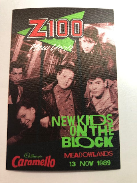 New Kids on The Block - Show at the Meadowlands 1989 - Radio Promo Backstage Pass