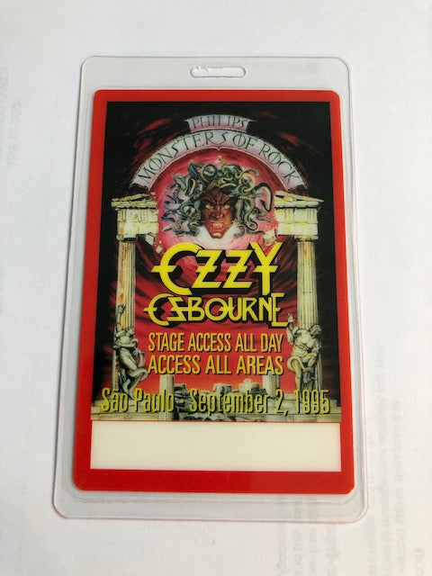 Special Event - Monsters of Rock - Ozzy Osbourne 1995 - Backstage Pass