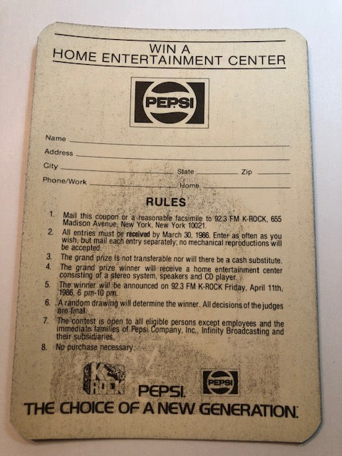 Pat Benatar - Brendan Byrne Arena Concert 1986 - Backstage Pass Radio Promo