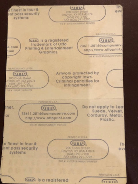 Phish - Madison Square Garden Concert 1997/98 - Backstage Pass