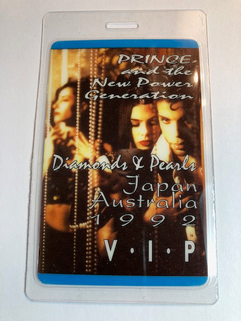 Prince - Diamonds & Pearls Australia/Japan Tour 1992 - VIP Backstage Pass - Rare