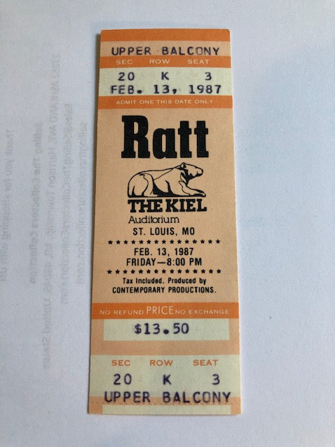 Ratt - Concert at Kiel Auditorium - Collectors Item