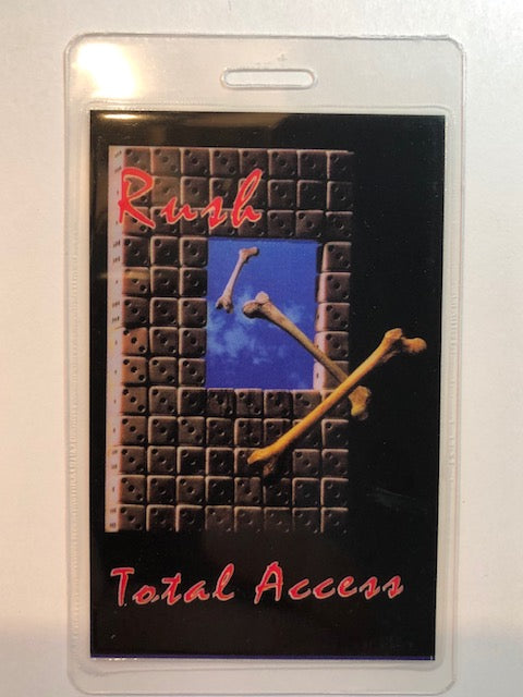 Rush - Roll the Bones Tour 1991 - Backstage Pass