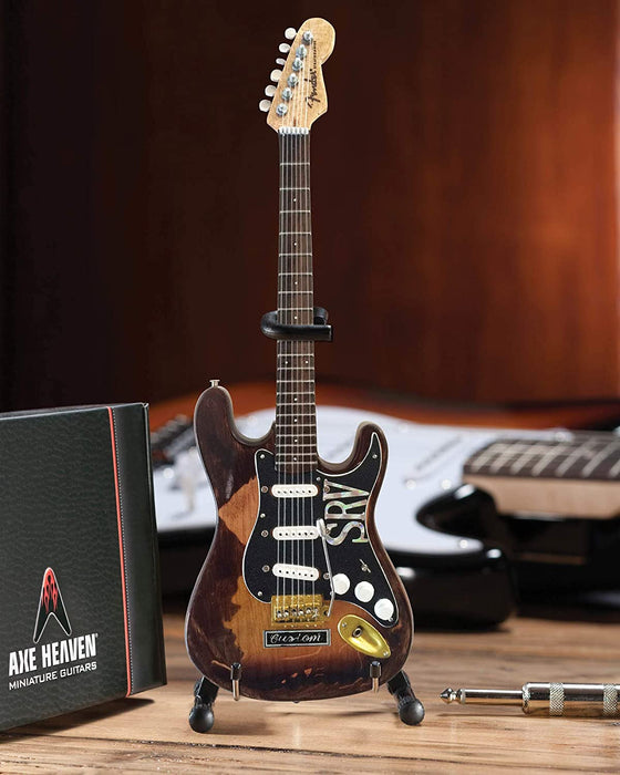 Stevie Ray Vaughan - SRV - Distressed SRV Custom Miniature Fender Strat Guitar Replica - NIB