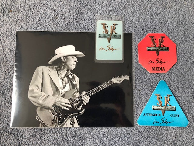Stevie Ray Vaughan Package- In Step Tour Picture and Set of Backstage Passes