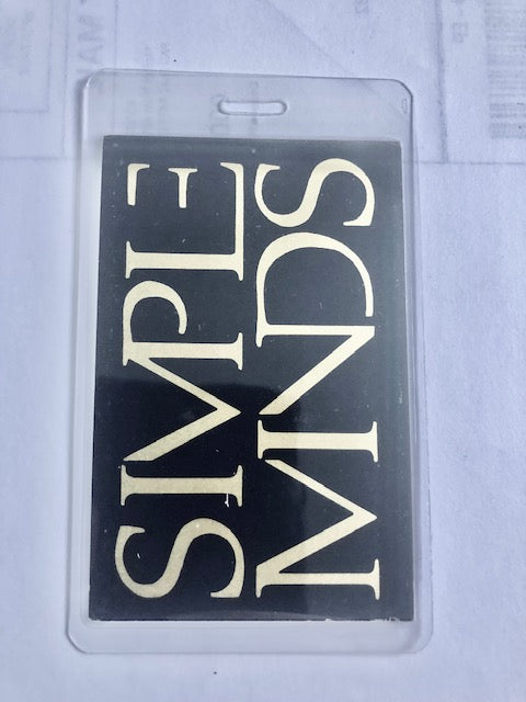 Simple Minds - Once Upon a Time Tour 1985 - Backstage Pass