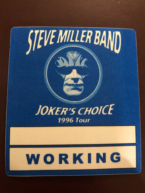 Steve Miller Band - Joker's Choice Tour 1996 - Backstage Pass
