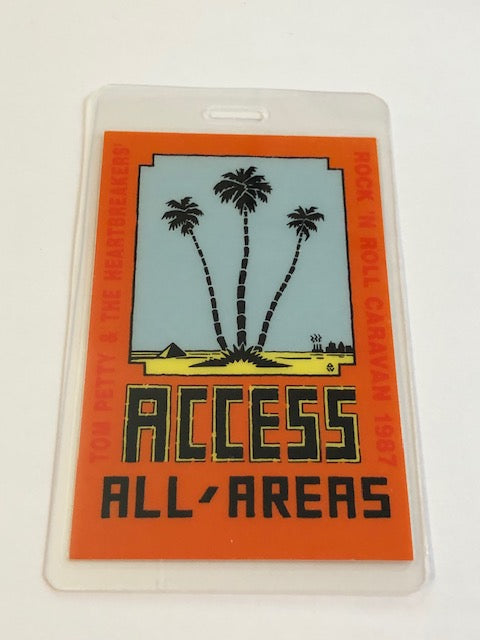 Tom Petty - Rock & Roll Caravan Tour - Backstage Pass - 1987