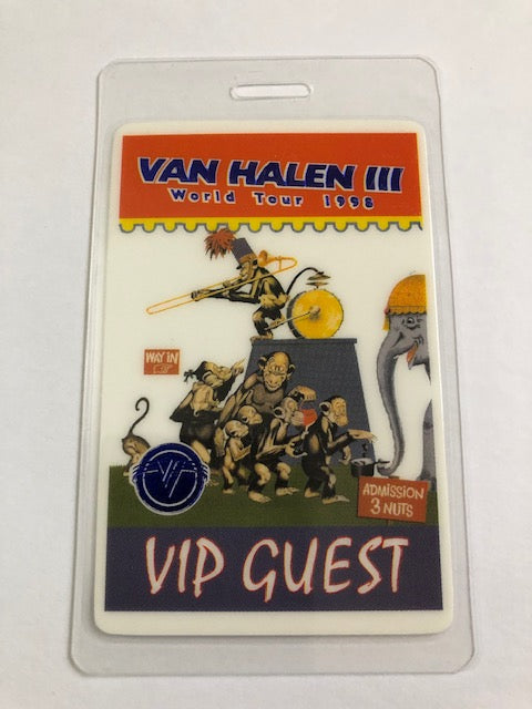 Van Halen - Backstage Pass - Van Halen III World Tour - 1998