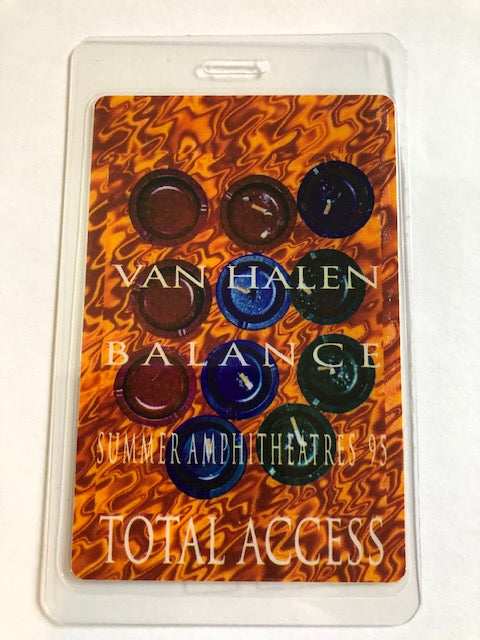 Van Halen - Backstage Pass - Balance - Sumer 1995