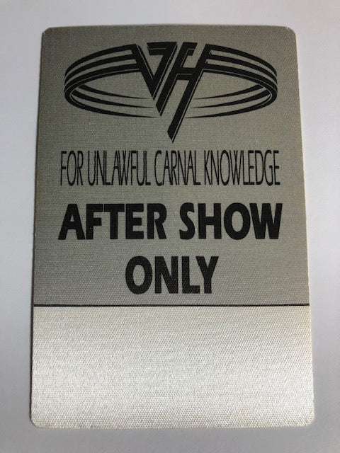 Van Halen - Backstage Pass - For Unlawful Carnal Knowledge Tour 1991/92