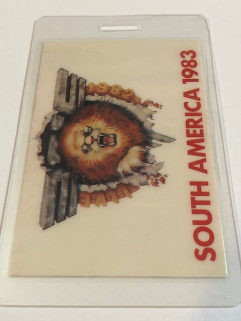 Van Halen - South America Tour 1983 - Very Rare Backstage Pass