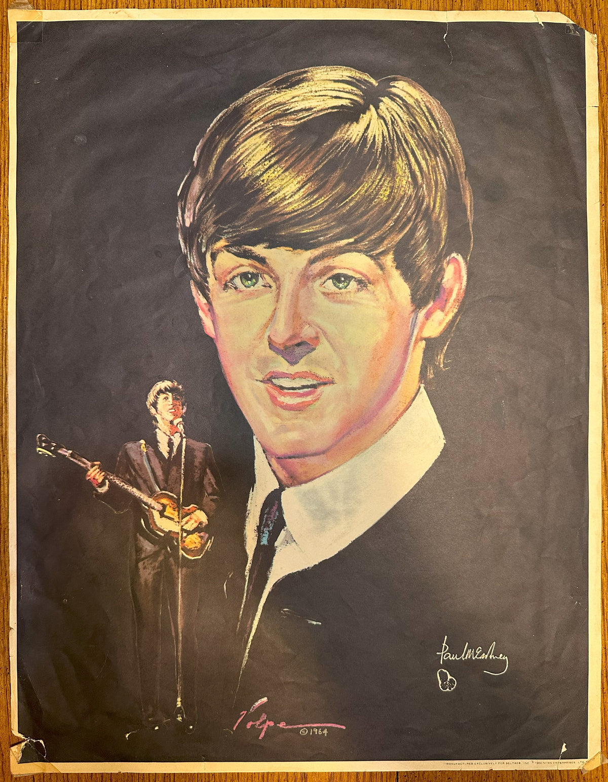 The Beatles - Vintage Volpe Poster Prints of The Beatles — Selling