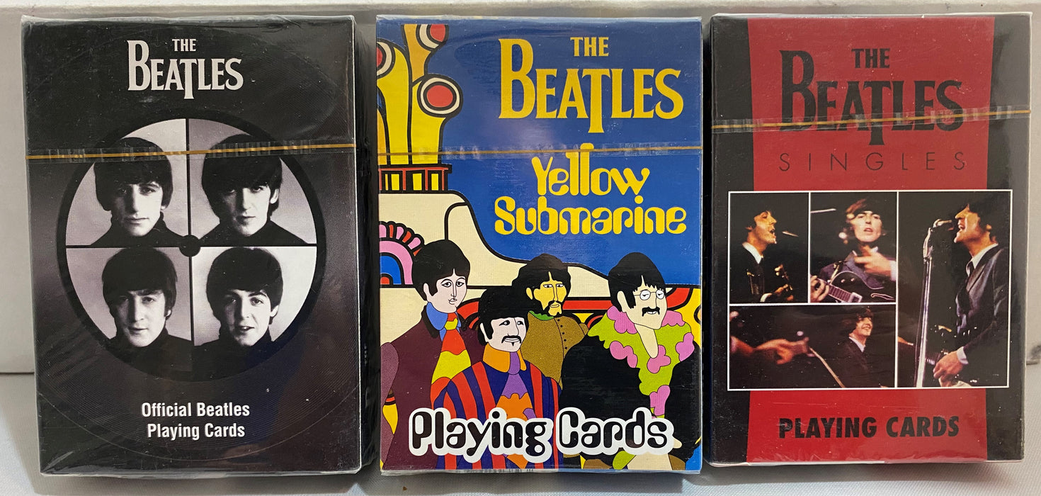 The Beatles - Three decks of Beatles Playing Cards - NEW & SEALED